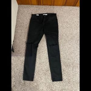 Pacsun Ripped Jean Black